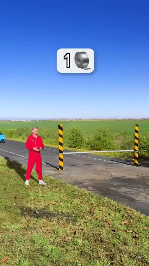 多少胶带才能拦住兰博基尼