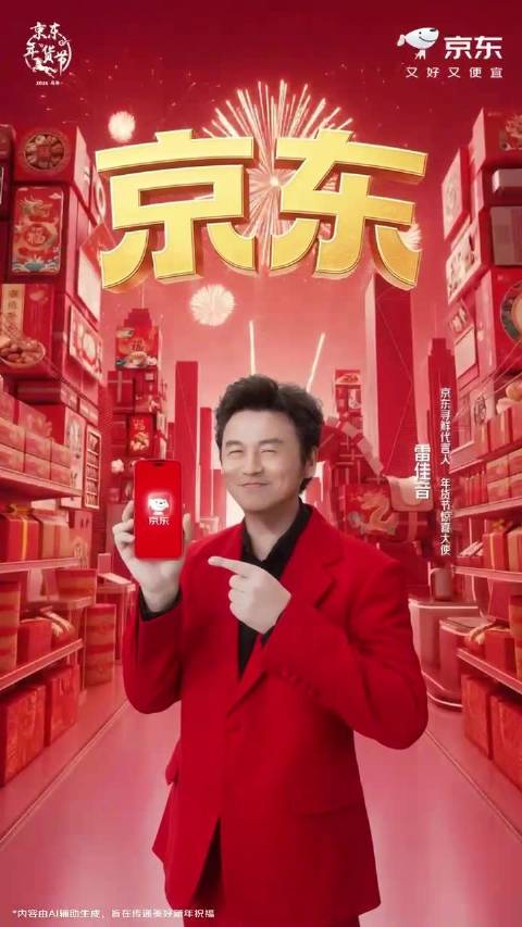 雷佳音在京东送礼