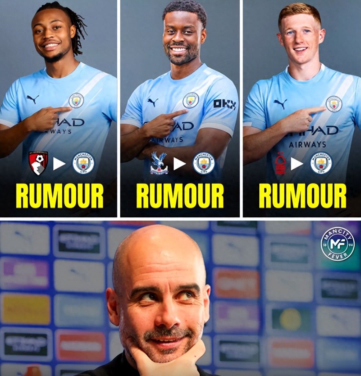 曼城连当两次“花钱王”，瓜迪奥拉还能再造“三冠王”吗？