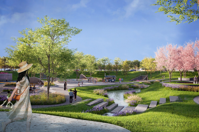 应对蓄涝风险的空间营造效果图