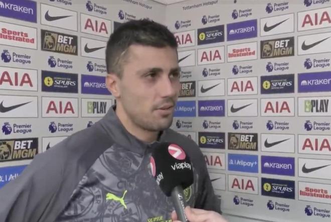 罗德里:最近判罚对我们不公平,我们因此丢掉本可拿到的积分