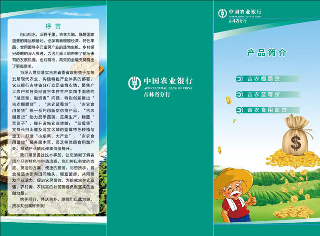 新型农业经营主体发展若干金融支持措施明白纸