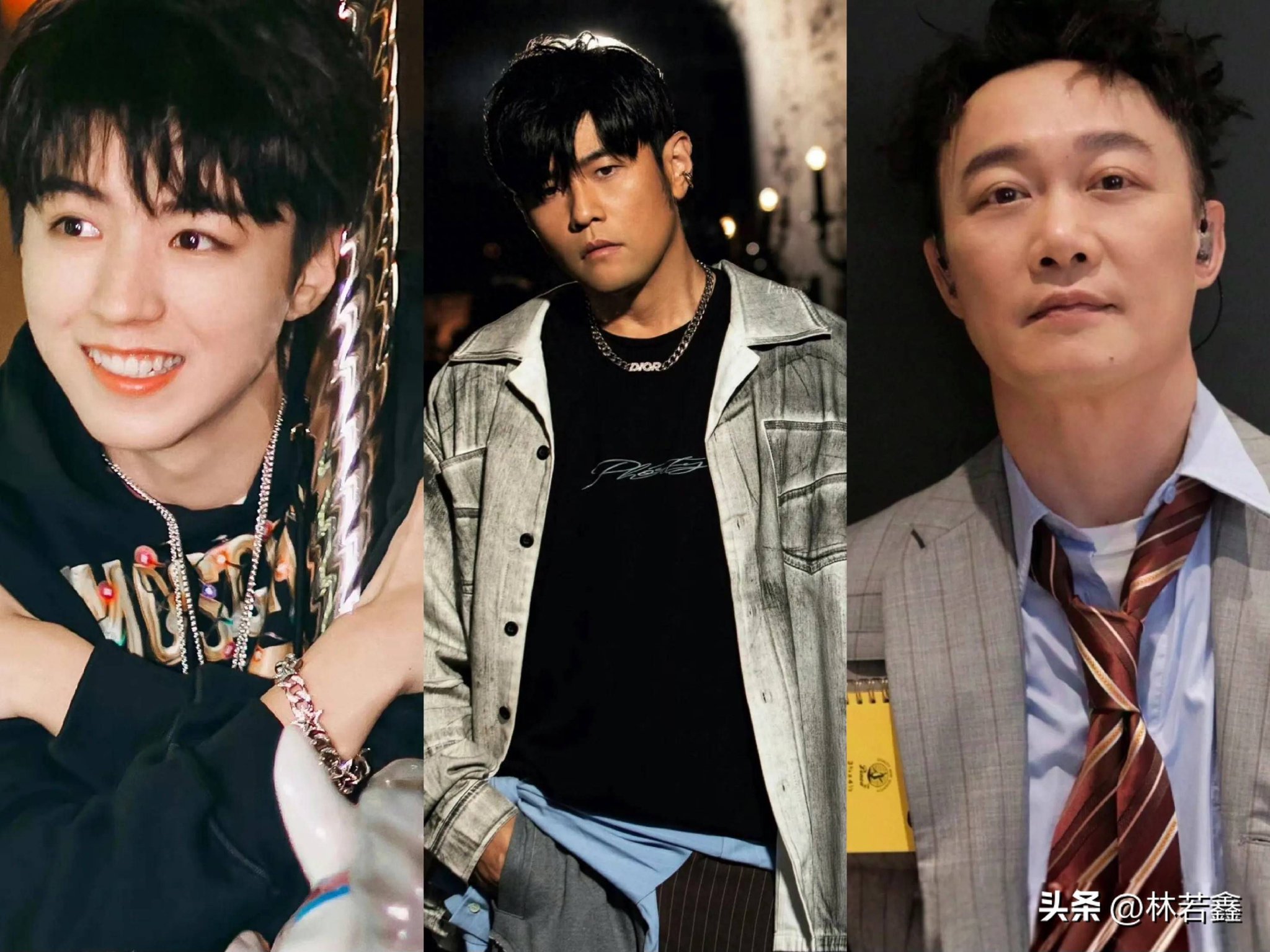 周杰伦晒与王俊凯 陈奕迅合影，称一起聊音乐真好，网友：期待合作