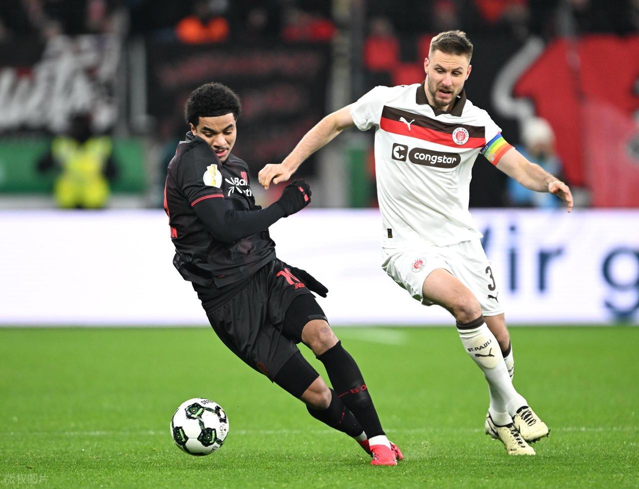 随着圣保利0-3,德国杯四强率先诞生一席:德甲第6昂首晋级