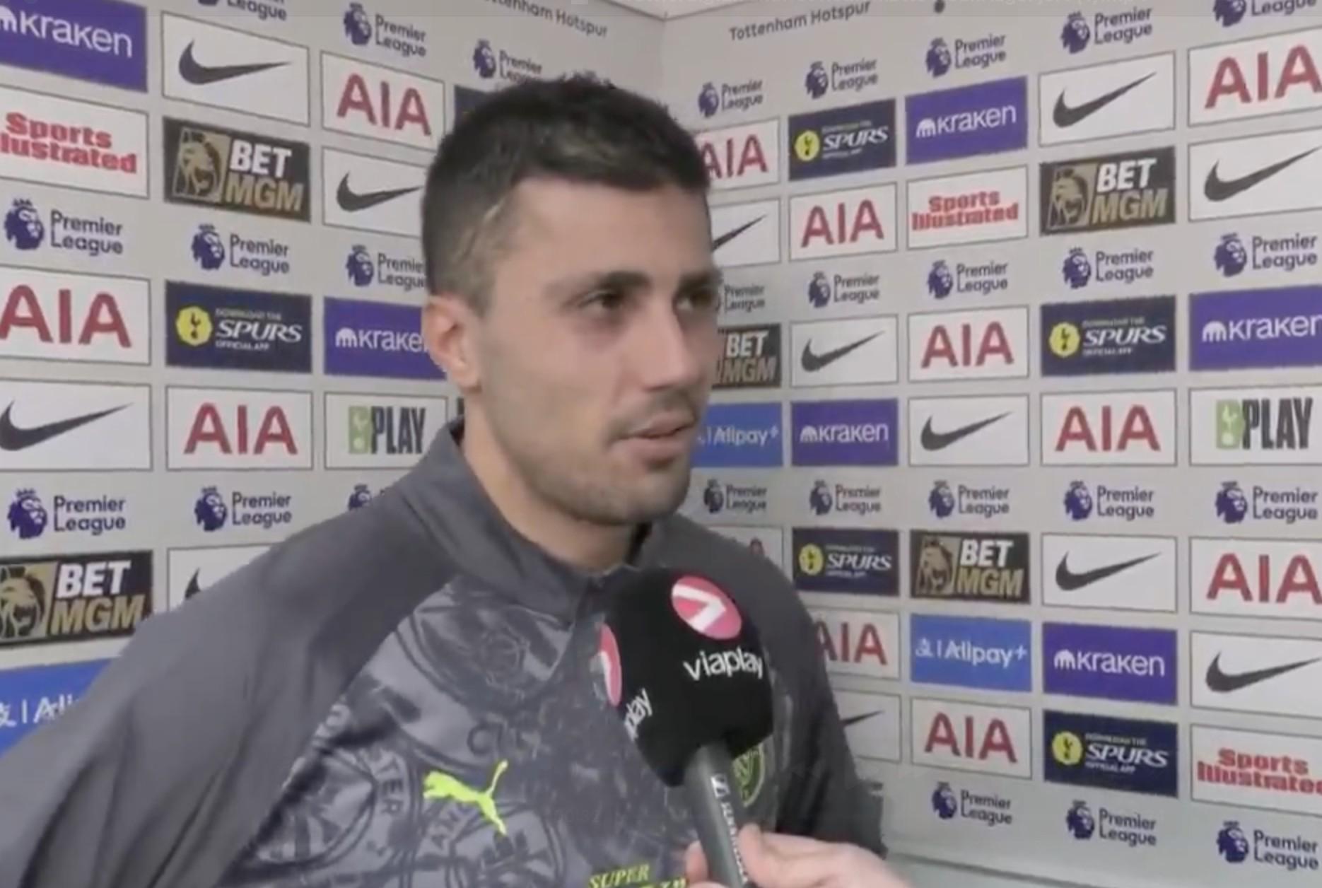 罗德里:最近判罚对我们不公平，我们因此丢掉本可拿到的积分