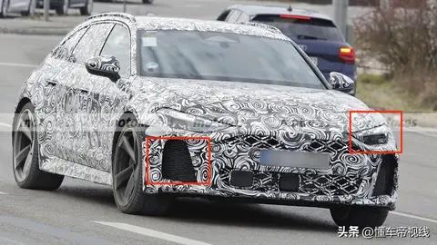 新车丨外观有调整,纯电续航或为100公里,奥迪RS5 Avant PHEV谍照