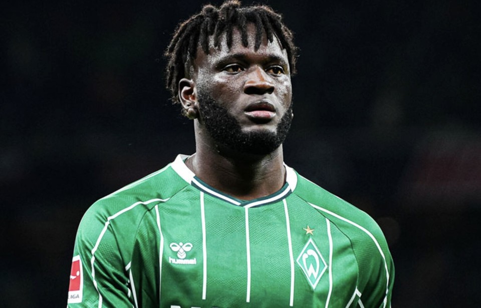 可能赛季报销，不莱梅主管:博尼费斯将接受进一步的膝盖检查