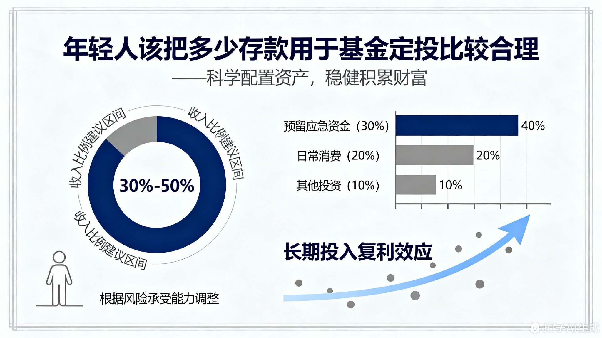 年轻人该把多少存款用于基金定投比较合理?