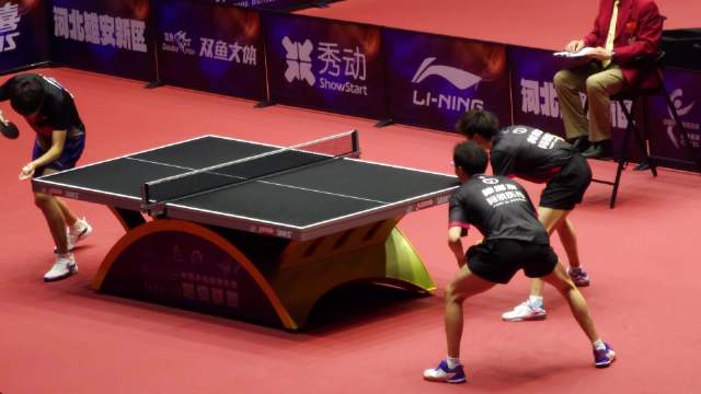 看看林高远双打，不知道下次什么时候再能看他打球