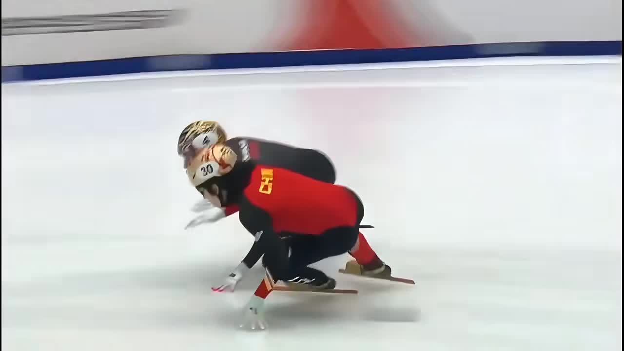 林孝埈冰刀弯道技术惊艳赛场