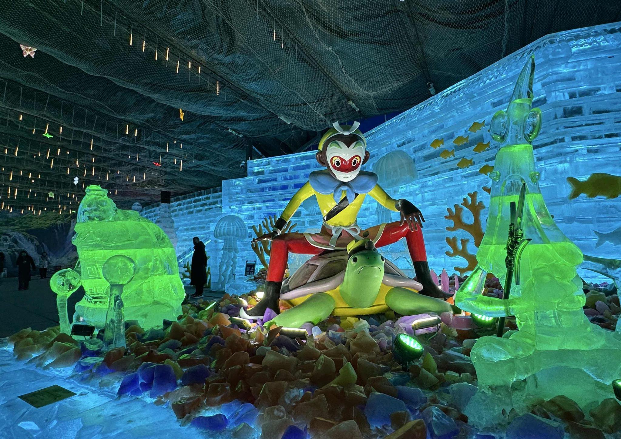 龍慶峽冰燈節至今已舉辦了40年。新京報記者 孫海光 攝