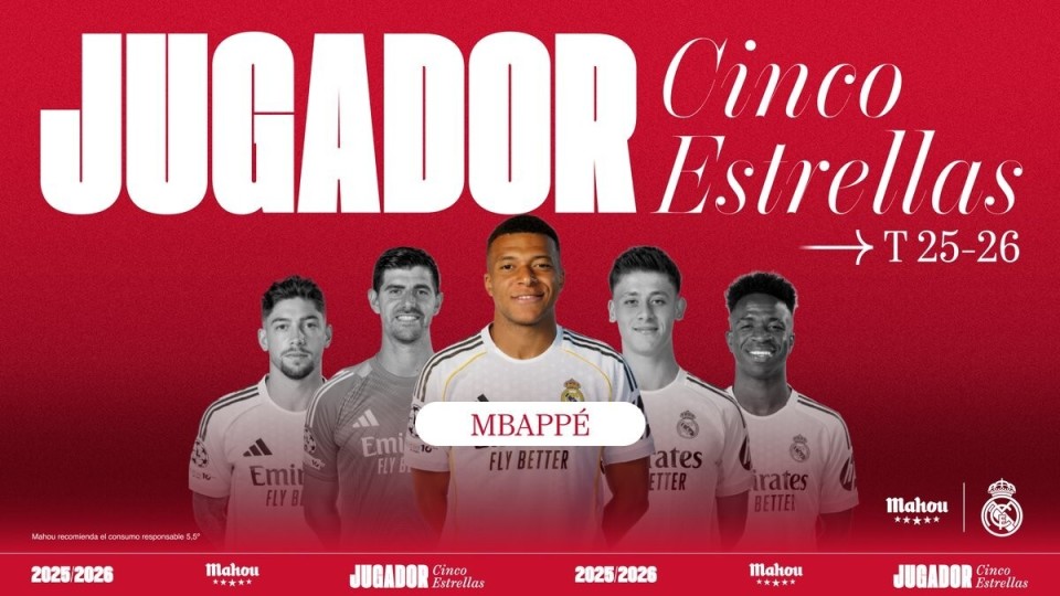 5场7球，姆巴佩当选皇马1月最佳球员