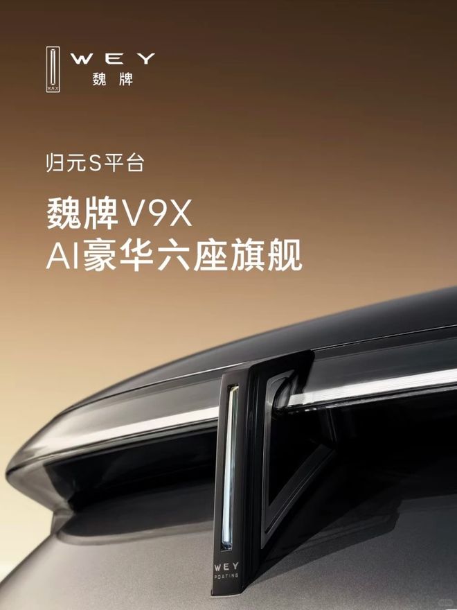魏牌全新SUV定名V9X，6座布局，800V，6C快充