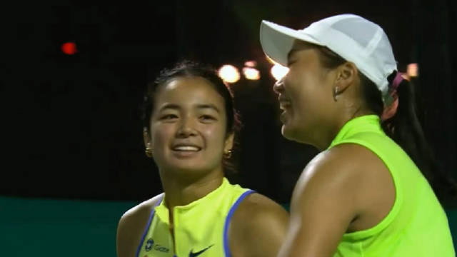 张帅组合止步阿布扎比女双八强，伊埃拉女单出局女双晋级