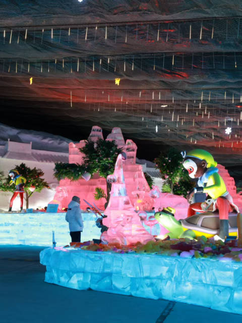 快来“被冻住”的“大圣天宫”！延庆龙庆峡第40届冰灯太晶莹了