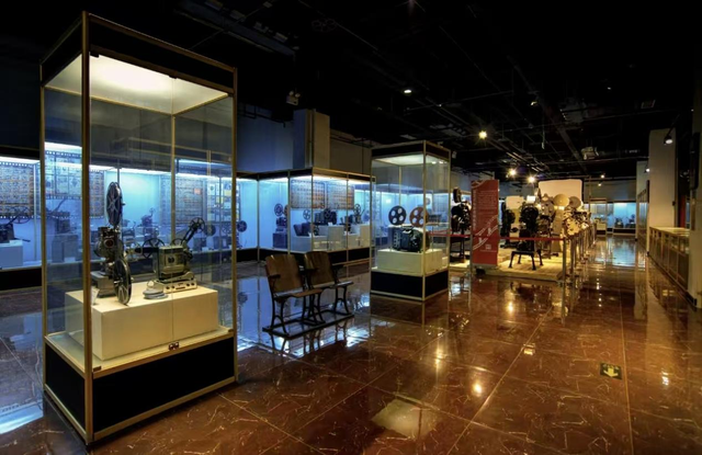 北京大戚收音机电影机博物馆展览现场。馆方供图