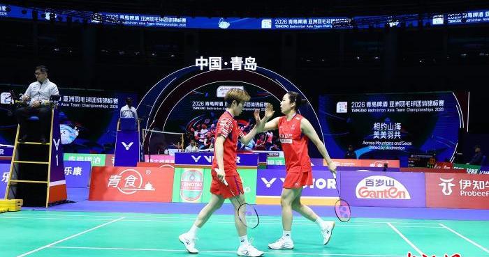 中国羽毛球女队战胜印度队 晋级亚团赛四强