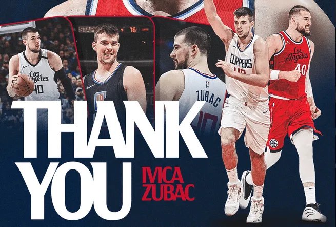 7年快船生涯落幕！纪念祖巴茨快船生涯最后一战，26.2.3对阵76人 | 查克解析