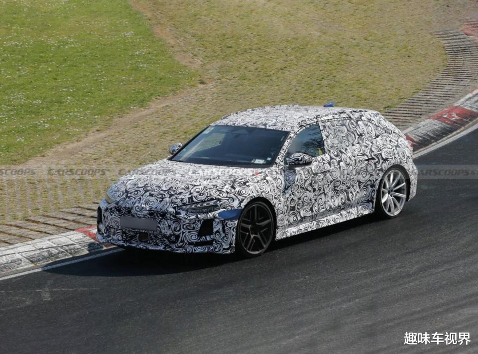 全新奥迪RS 5 Avant预告图曝光,配V6混动系统,2月19日发布