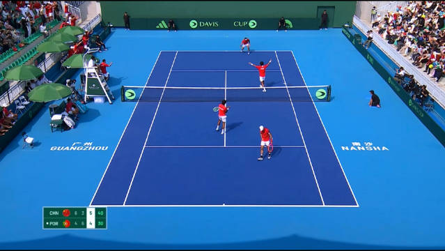 戴维斯杯中国双打险胜葡萄牙，张之臻将再战单打