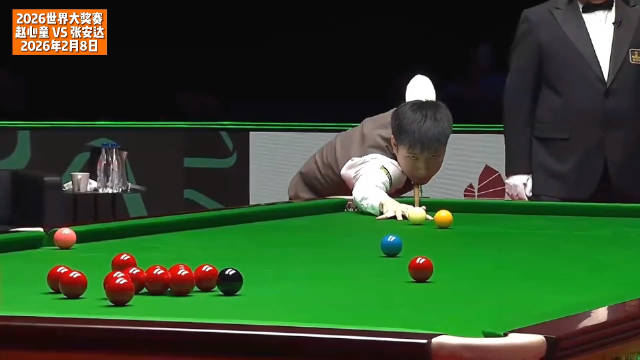 赵心童长台轰75分，2-1领先张安达