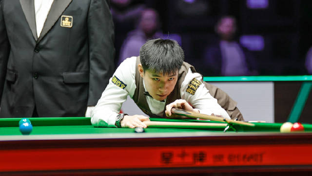 赵心童5分钟轰单杆111分,7-5领先张安达