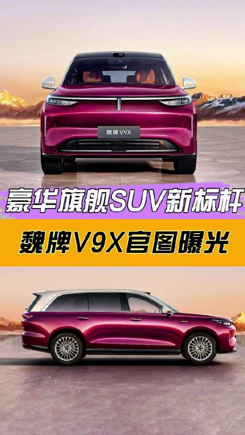 魏牌V9X官图曝光，豪华旗舰SUV新标杆