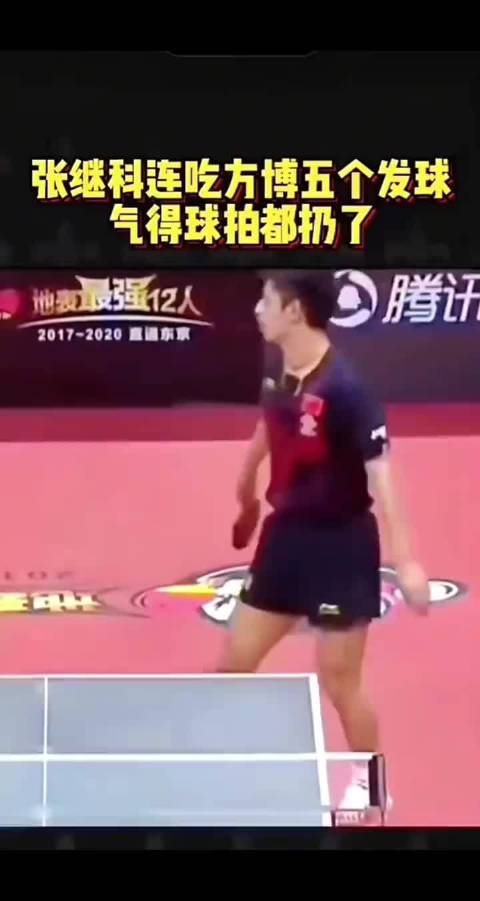 张继科疑球拍疑自己未疑方博，国乒名场面再现