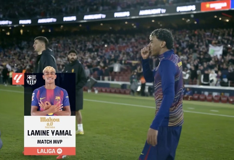 世界波破门，亚马尔当选巴萨vs马略卡全场最佳球员