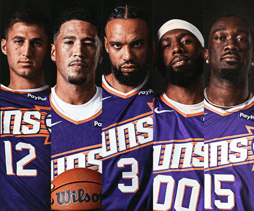 双枪回归！太阳首发：吉莱斯皮、布克、狄龙、奥尼尔、马威