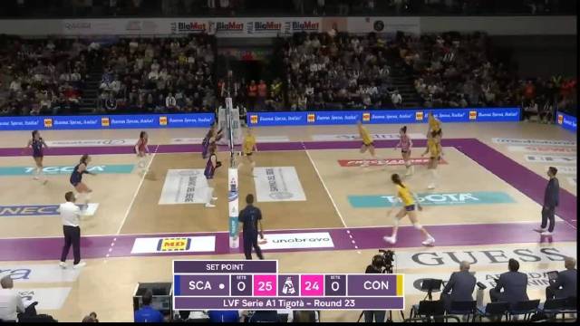 意甲女排单局43比41创赛季新高，朱婷关键7分助科内利亚诺险胜