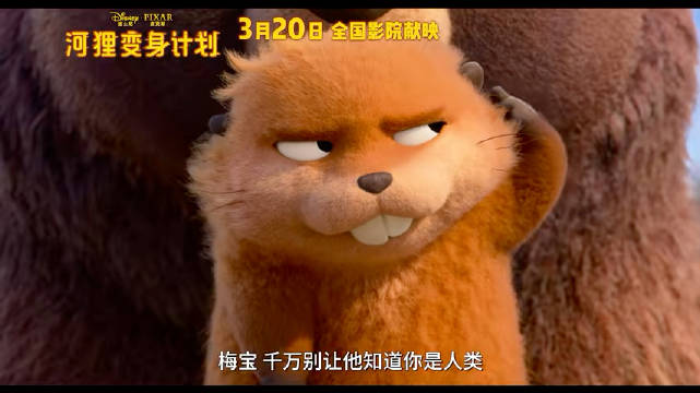 皮克斯《河狸变身计划》内地定档3.20，女孩思维入机器人海狸冒险
