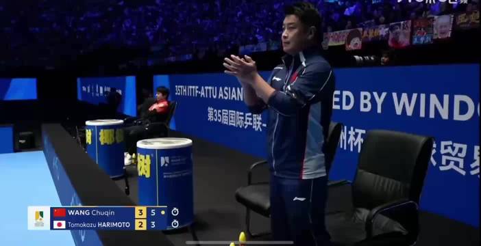 王楚钦4:2胜张本智和卫冕亚洲杯