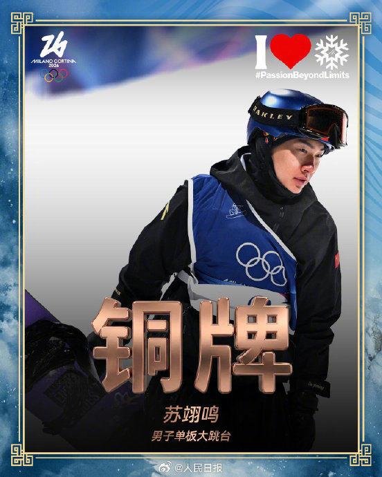 除了大跳台铜牌，苏翊鸣在北京冬奥会还获得了哪些奖牌？