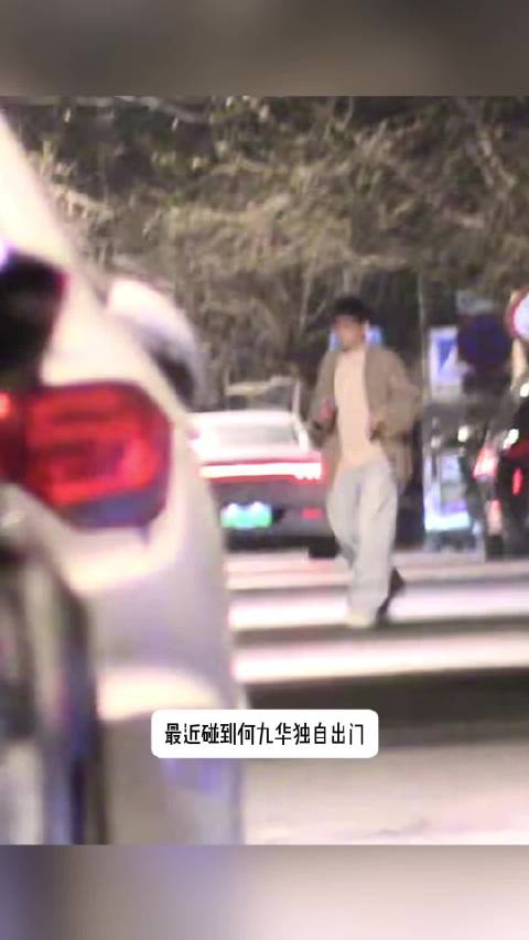 八卦媒体拍到何九华出门和好友聚会，结束后开车返回王鸥家，两个人感情稳定