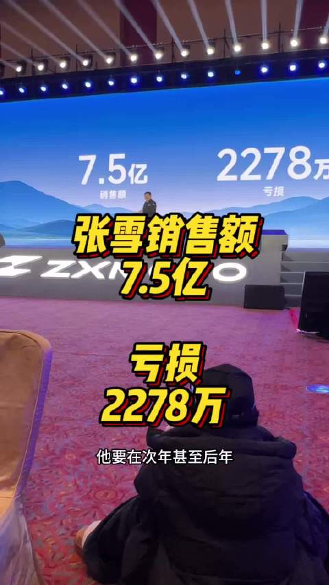 张雪自曝亏损原因，销售额7.5亿，亏损2千多万