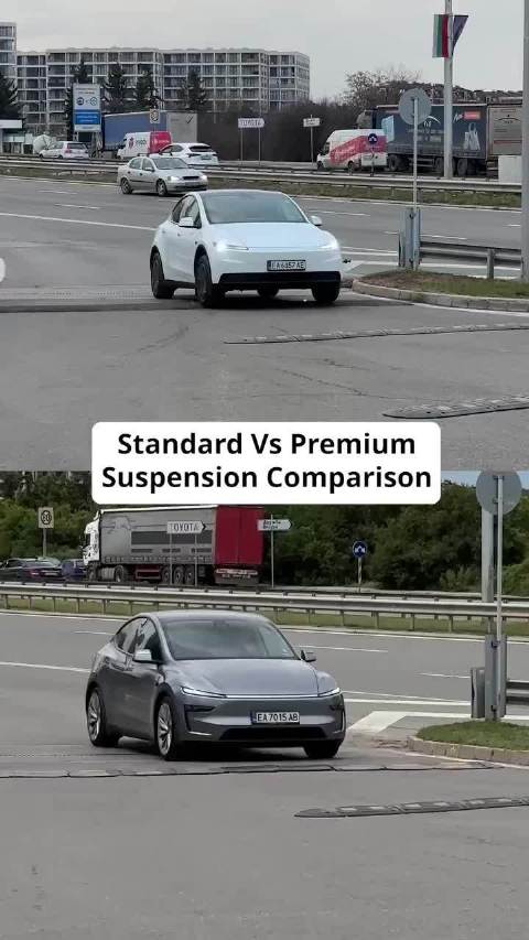 特斯拉Model Y廉价版底盘对比高配版更硬，或采用老版悬架