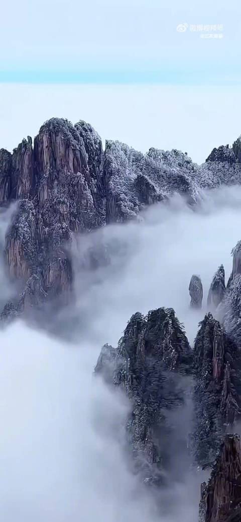 雪后黄山云海如画，成毅歌声伴游仙境