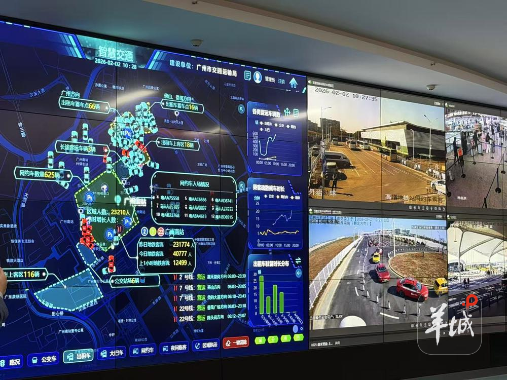 广州智慧交通系统“上新”：监测运力缺口 保障春运通畅