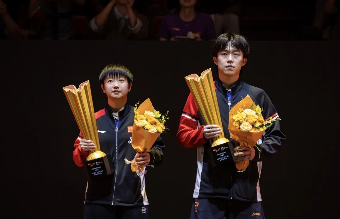 中国大满贯|王楚钦/孙颖莎混双夺冠