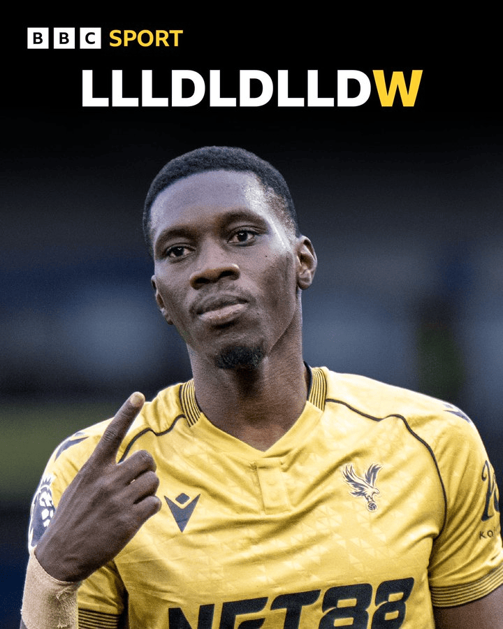 1-0战胜布莱顿，水晶宫终结连续9轮联赛不胜的尴尬局面