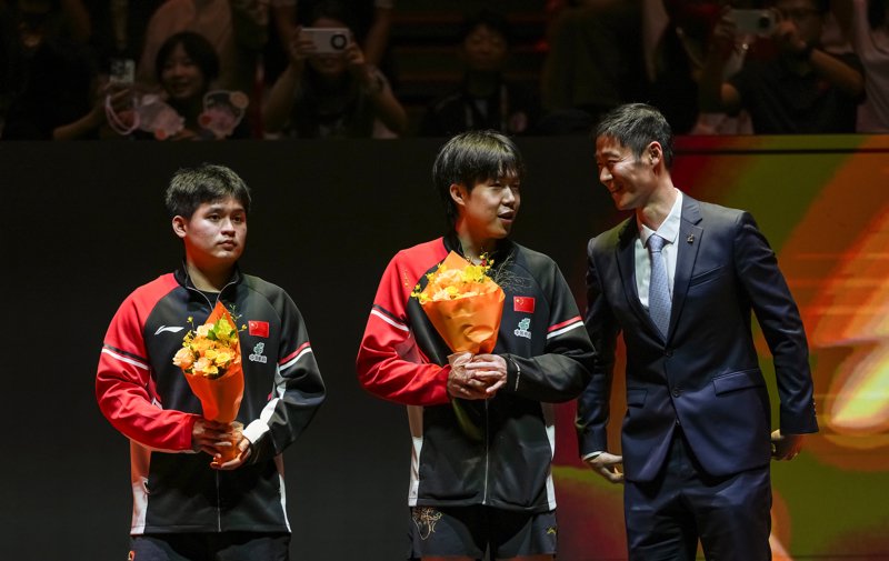 WTT中国大满贯｜最强拍档男双夺冠，林诗栋坦言：王楚钦在，谁都踏实