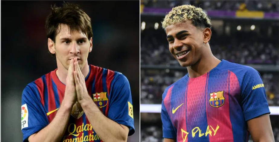 18岁亚马尔为巴萨打入第40球:对比梅西达成同一成就所花时间_比赛_进球_欧冠