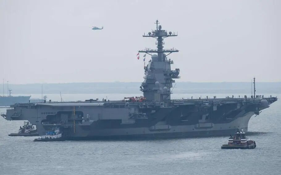 【军情】七天乐：美国“肯尼迪”号航母完成首次试航，进行直升机测试