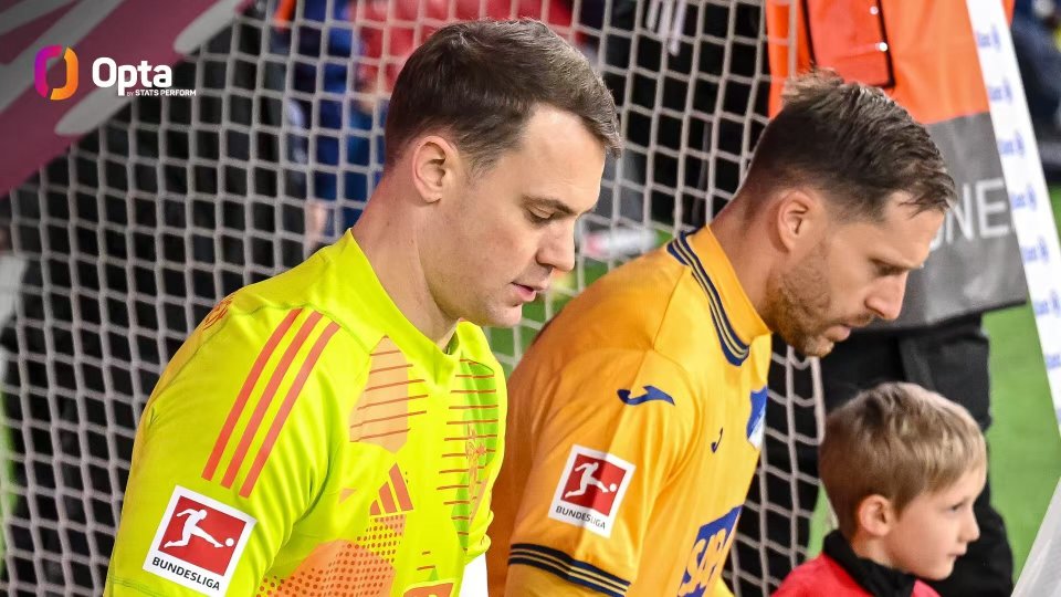 德甲门将对决里程碑：诺伊尔与鲍曼第27次交锋，平历史纪录