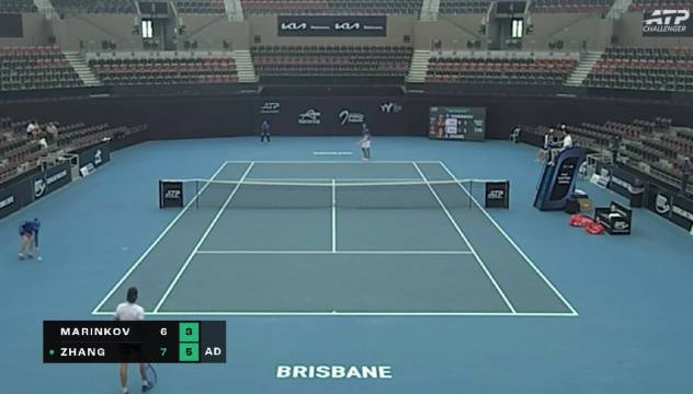 张之臻直落两盘胜马林科夫，布里斯班CH75首轮晋级