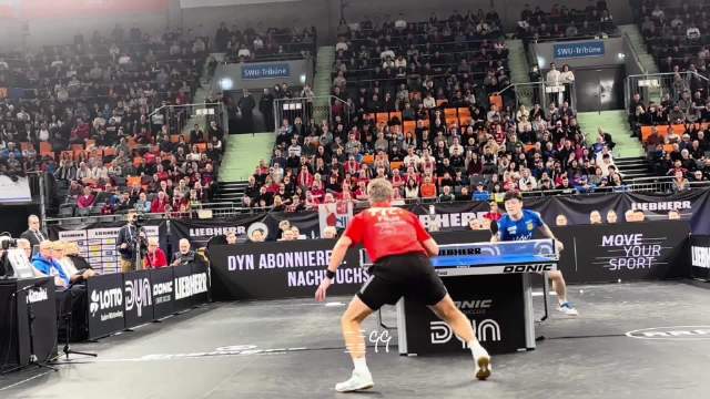 沉浸式观赛 樊振东VS菲鲁斯2026年德国杯决赛VIP席观众视角，樊振东