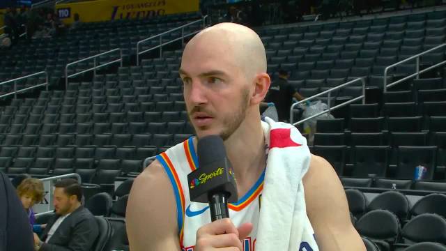 卡鲁索太爱开玩笑了—— “是啊，我们差点就打起来了”雷霆战胜湖人nba