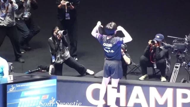 王楚钦现场的最后三球，最后一球已经沸腾了