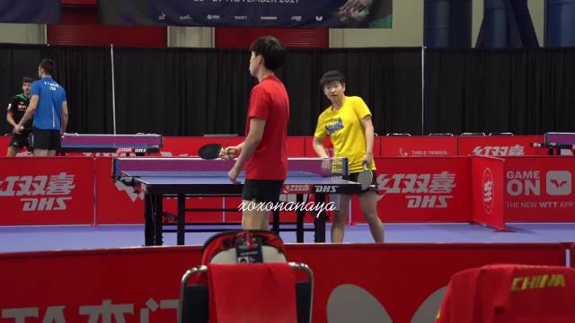 孙颖莎对打王楚钦打出镜头，赛后撒娇互动